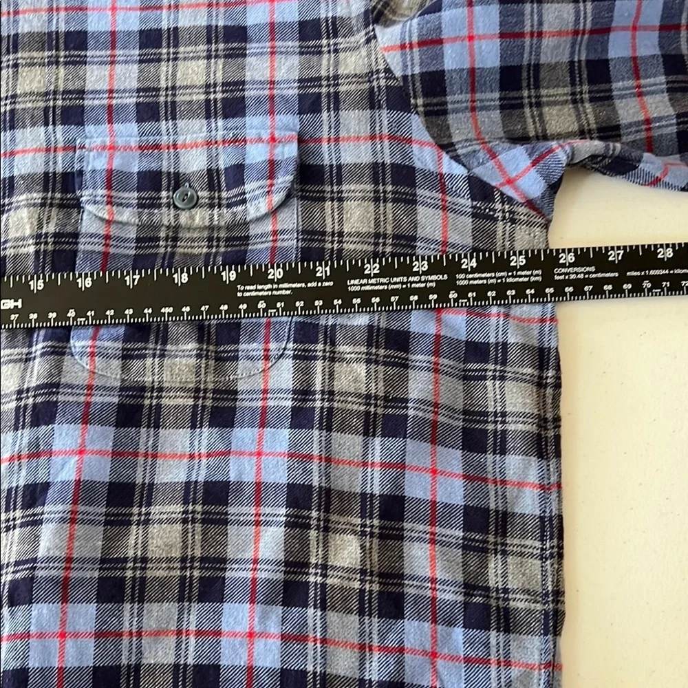 Daniel Cremieux Blue and Black Plaid‎ Casual Shirt Size 2XT